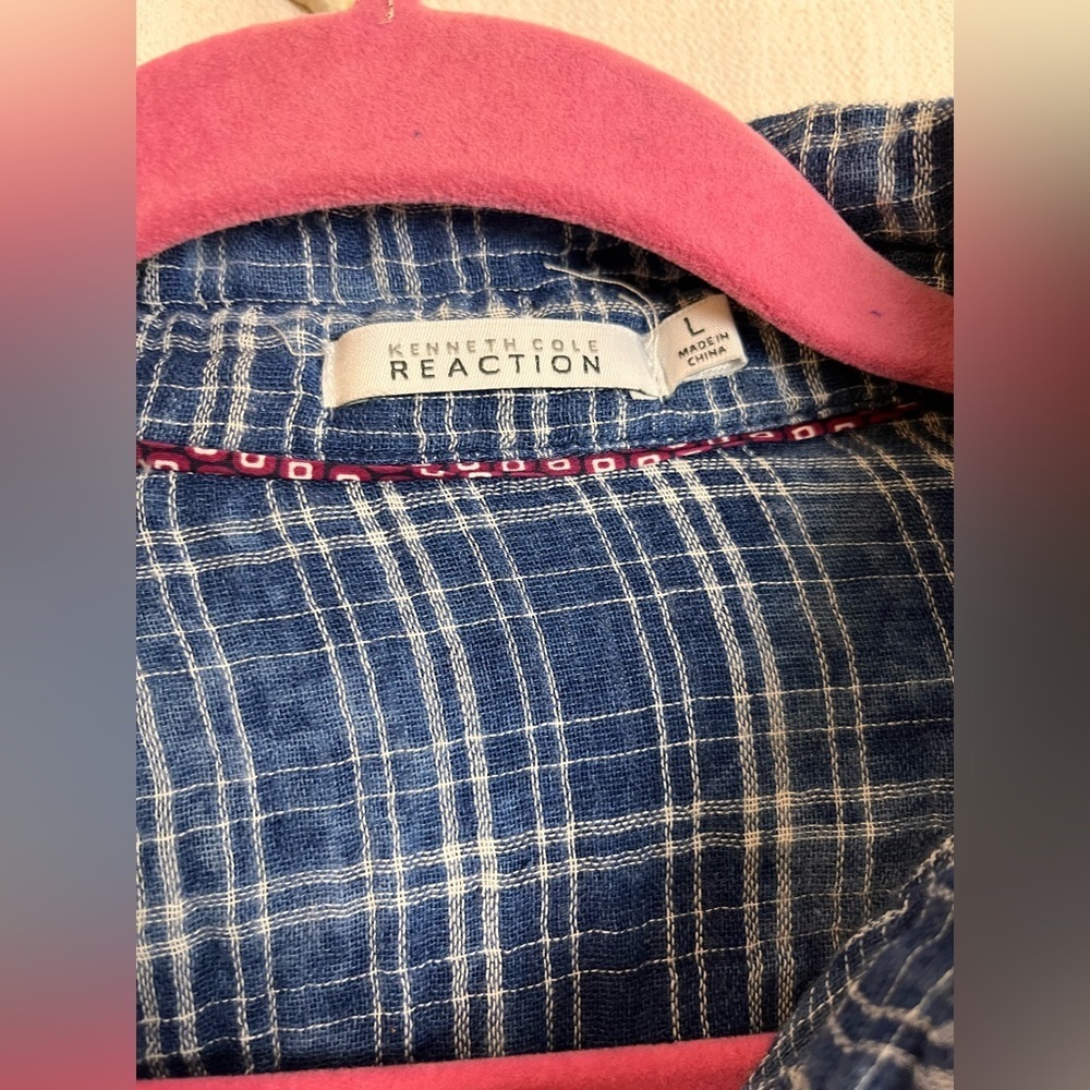KENNETH Cole Reaction button down dress with tie waist - Picture 2 of 5